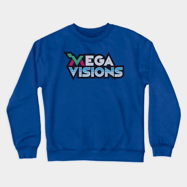 Mega Visions Magazine - Blue Crewneck Sweatshirt by megavisions